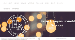 Desktop Screenshot of heroinanonymous.org